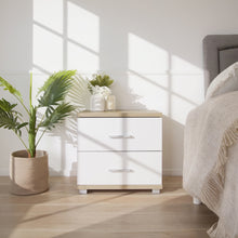 Load image into Gallery viewer, Bram Bedside Table - Oak + White