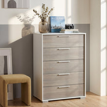Load image into Gallery viewer, 22343-waipoua-5-drawer-tallboy-grey-oak-2608182