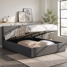 Load image into Gallery viewer, Elizabeth Double Gas Lift Bed Frame - Dark Grey