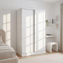 Load image into Gallery viewer, Tonto 120cm Wardrobe With Sliding Doors - White