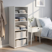 Load image into Gallery viewer, Payette 5 Shelf Wardrobe - White