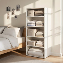 Load image into Gallery viewer, Payette 5 Shelf Wardrobe - White