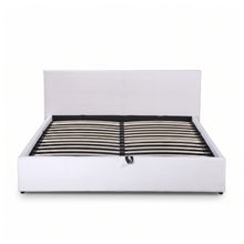 Load image into Gallery viewer, Lifteo Teddy Boucle Queen Gas Lift Bed Frame - White
