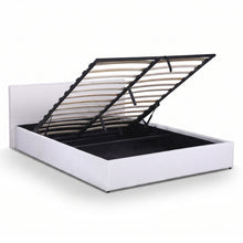 Load image into Gallery viewer, Lifteo Teddy Boucle Queen Gas Lift Bed Frame - White