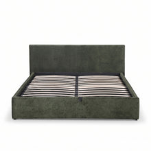 Load image into Gallery viewer, Lifteo Teddy Boucle Queen Gas Lift Bed Frame - Dark Green