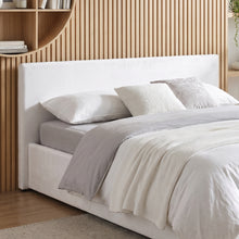 Load image into Gallery viewer, Lifteo Teddy Boucle Double Gas Lift Bed Frame - White