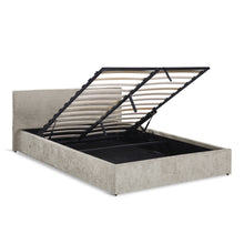 Load image into Gallery viewer, Lifteo Linen Queen Gas Lift Bed Frame - Light Beige