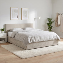 Load image into Gallery viewer, Lifteo Linen Queen Gas Lift Bed Frame - Light Beige
