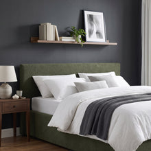Load image into Gallery viewer, Lifteo Boucle Queen Gas Lift Bed Frame - Dark Green