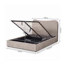 Load image into Gallery viewer, Lylo Queen Gas Lift Bed Frame - Linen Beige (p1=0.228m³ - 24.5kg)(p2=0.124m³ - 23.5kg)(T=0.352m³ - 48kg)