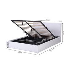 Load image into Gallery viewer, Zenith Queen Gas Lift Bed Frame - White (p1=0.191m³ - 20kg)(p2=0.121m³ - 24.5kg)(T=0.312m³ - 44.5kg)
