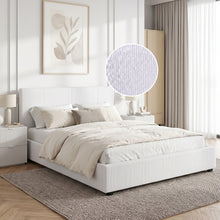 Load image into Gallery viewer, Zenith Queen Gas Lift Bed Frame - White (p1=0.191m³ - 20kg)(p2=0.121m³ - 24.5kg)(T=0.312m³ - 44.5kg)