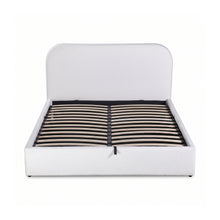 Load image into Gallery viewer, Lull Boucle Queen Gas Lift Bed Frame - Beige (p1=0.196m³ - 21kg)(p2=0.120m³ - 23kg)(T=0.316m³ - 44kg)