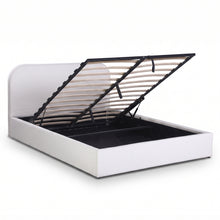 Load image into Gallery viewer, Lull Boucle Queen Gas Lift Bed Frame - Beige (p1=0.196m³ - 21kg)(p2=0.120m³ - 23kg)(T=0.316m³ - 44kg)