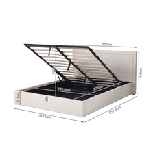 Load image into Gallery viewer, Vehune Queen Gas Lift Bed Frame - Linen Beige