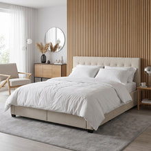 Load image into Gallery viewer, Eleanor Queen Bed Frame with 4 Drawers - Beige