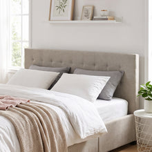 Load image into Gallery viewer, Eleanor Queen Bed Frame with 4 Drawers - Light Taupe