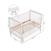 Load image into Gallery viewer, 24503-pumice-wooden-baby-cot-white-2608269