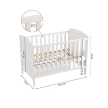 Load image into Gallery viewer, 24505-mote-wooden-baby-cot-white-2608269