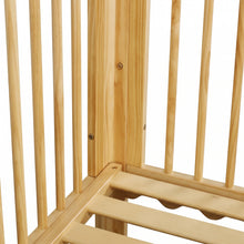 Load image into Gallery viewer, Hestia Wooden Baby Cot - Natural