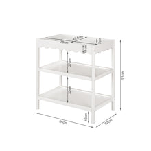 Load image into Gallery viewer, Talus Wooden Changing Table - White