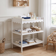 Load image into Gallery viewer, Talus Wooden Changing Table - White