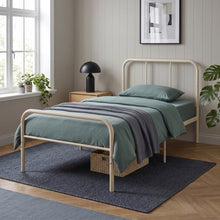 Load image into Gallery viewer, 24434-bolt-single-metal-bed-frame-cream-2609011