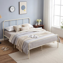 Load image into Gallery viewer, Bolt Queen Metal Bed Frame - Light Khaki