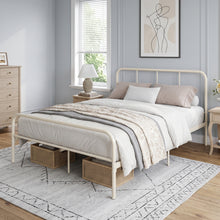 Load image into Gallery viewer, Bolt Queen Metal Bed Frame - Light Khaki
