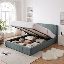 Load image into Gallery viewer, Veloria Queen Gas Lift Bed Frame - Green