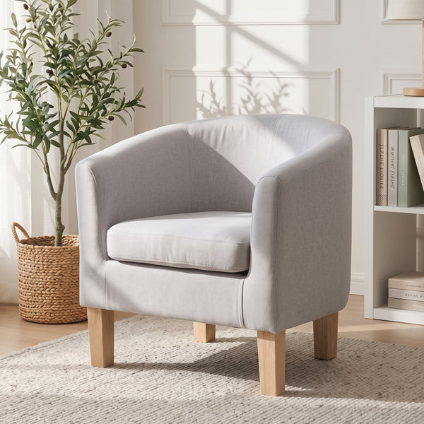 Ryan Tub Armchair - Light Grey
