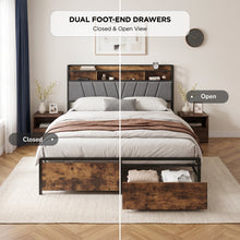 Load image into Gallery viewer, 24457-rito-queen-metal-bed-frame-grey-2609043