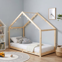Load image into Gallery viewer, Homi Single Wooden Bed Frame - Natural