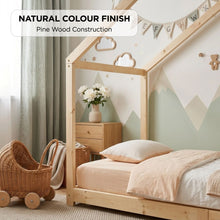 Load image into Gallery viewer, Homi Single Wooden Bed Frame - Natural