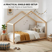 Load image into Gallery viewer, Homi Single Wooden Bed Frame - Natural