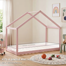 Load image into Gallery viewer, Homi Single Wooden Bed Frame - Pink