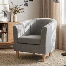 Load image into Gallery viewer, lt11108-ash-high-back-linen-armchair-light-grey-2609041