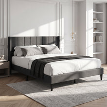 Load image into Gallery viewer, 23191-careys-queen-bed-frame-dark-grey-2609042