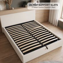 Load image into Gallery viewer, lt11064-lifteo-boucle-double-gas-lift-bed-frame-beige-2609095