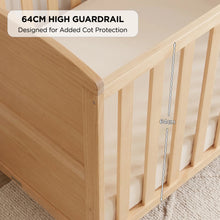 Load image into Gallery viewer, Mote Wooden Baby Cot - Natural