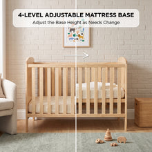 Load image into Gallery viewer, Mote Wooden Baby Cot - Natural