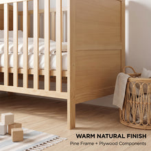 Load image into Gallery viewer, Mote Wooden Baby Cot - Natural