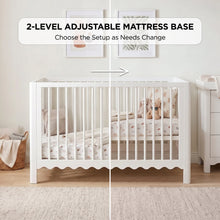 Load image into Gallery viewer, Hestia Wooden Baby Cot - White