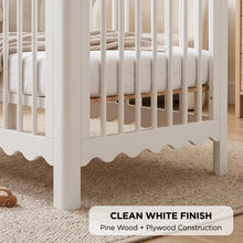 Load image into Gallery viewer, Hestia Wooden Baby Cot - White