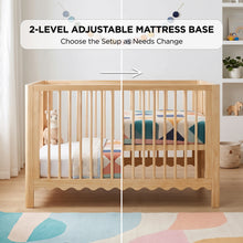 Load image into Gallery viewer, Hestia Wooden Baby Cot - Natural