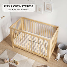 Load image into Gallery viewer, Hestia Wooden Baby Cot - Natural