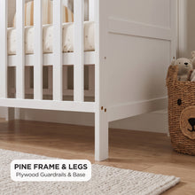 Load image into Gallery viewer, 24505-mote-wooden-baby-cot-white-2609096