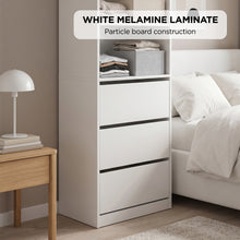 Load image into Gallery viewer, 23958-payette-3-drawer-shelf-wardrobe-white-2609116