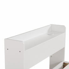 Load image into Gallery viewer, Elda Single Bed Frame with USB Port &amp; Drawers - White