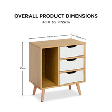 Load image into Gallery viewer, lt10635-luca-bedside-table-maple-white-2609113